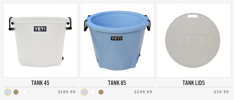 Yeti Tank 45 Coolers - Ice Blue